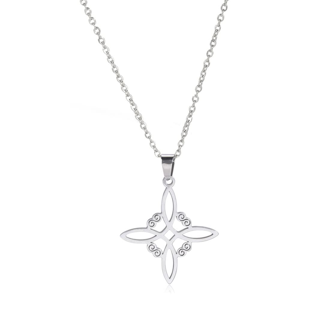 Orecchini A Stud Con Nodo Celtico In Acciaio Inox - Minimalisti, Buona Fortuna - Gioielli Irlandesi Per Donna - 3