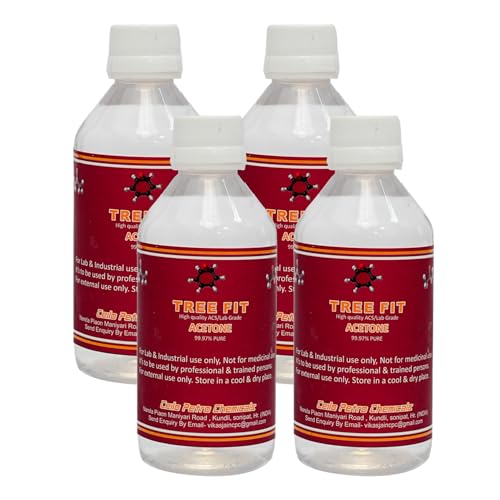 Image of Acetone | Nail Polish Remover | Cleaning Glass Remover | Remove Paint And Stuff Marks | Clear | Nail Colour Remover |Fast Drying, Versatile Use | (250 X 4= 1000 ML)