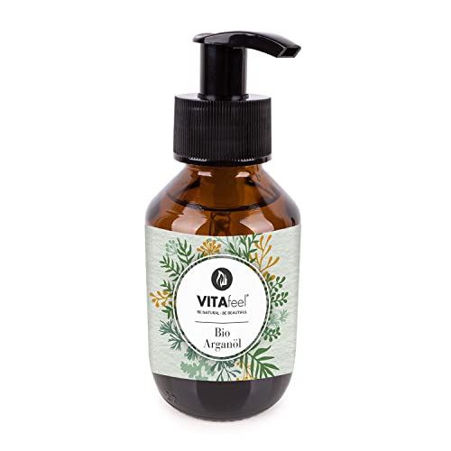 GreatVita Bio Arganöl 100ml | 100% reines kaltgepresstes Arganöl aus Marokko - zur Haut- & Haarpflege – unraffiniert & naturrein – für Gesicht, Haare, Bart & DIY-Kosmetik