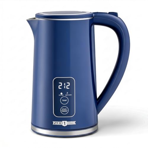 Image of Electric Kettle Temperature Control, 1.7L Large Electric Tea Kettle, 4H Keep Warm Hot Water Boiler with 6 Presets, LED Screen Electric Kettles for Boiling Water, Boil-Dry Protection