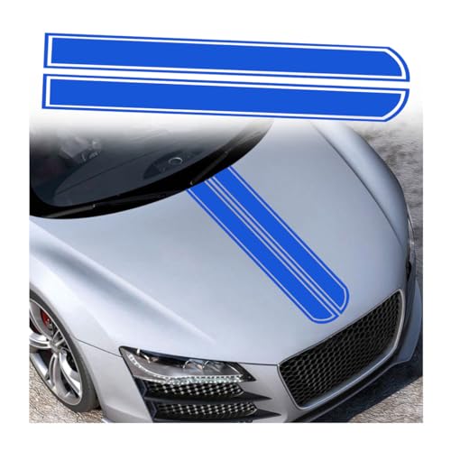 JNNJ Autocollant De Bande De Capot De Voiture, Modifié Decal Décoration Universels Auto Racing, Autocollants Capot étanche Bande Coffre, Modifié Decal...
