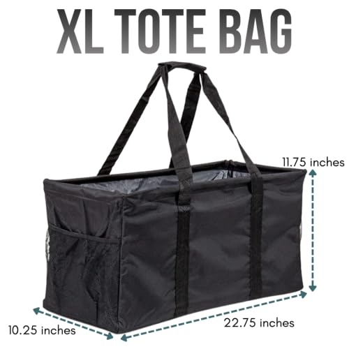 Image of Extra Large Utility Tote Bag - Oversized Collapsible Pool Beach Canvas Basket