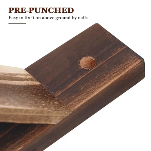 Soporte piezas vallas jardín de madera base de fijación resistente para patio exterior 6