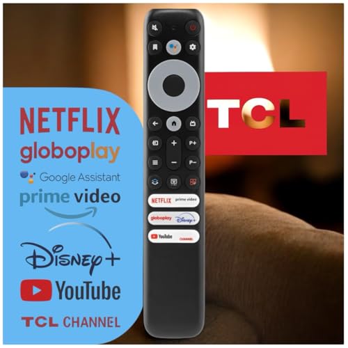 Controle Remoto Compatível Com Tv Tcl Smart Rc902v Fmr2 4K 8K Android RC902V 55p725 65p725 75p725
