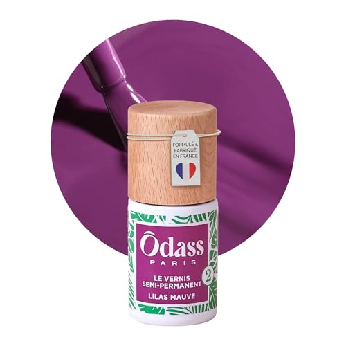 Odass Paris - Vernis Semi-Permanent Sans HEMA, Sans TPO & Vegan - Application Facile à la Maison - Dépose Douce sans Abîmer les Ongles - Fabriqué en France à partir d’Ingrédients Biosourcés