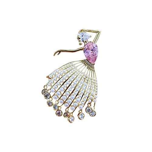 Broche de danseuse de ballet pour sublimer une robe de mariée en perles