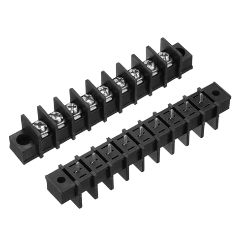 Bornier 9 positions uxcell bloc de jonction à vis 9 circuits 20A 300V - 4