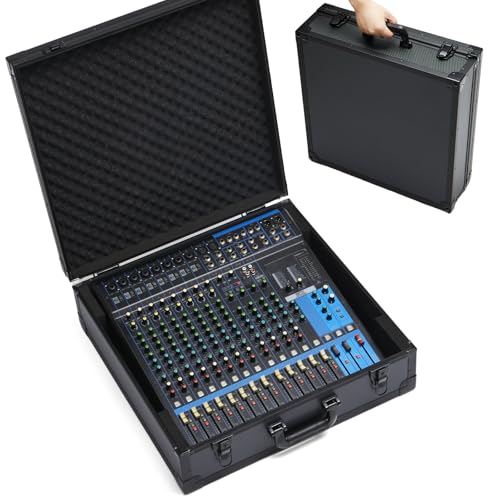 YDEPLVEO Mixer Case for Yamaha MG16XU/ MG20XU | Protective Hard Shell Carrying Storage Gig Bag Case...