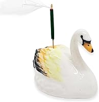 Vista 12 de Pez de oro blanco rojo naranja elegante de cerámica para incienso artística coleccionable para coleccionistas adultos, regalo de acento sofisticado