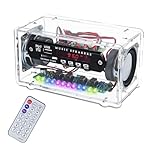 DollaTek Diy Electronic Soldering Kit Radio Fm Bluetooth Speaker Kit Remote Control Music Player Project