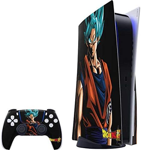 Skinit Decal Gaming Skin Compatible with PS5 Bundle - Officially Licensed Dragon Ball Super Goku Design
