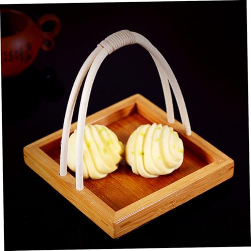 Plato pequeño para sushi estilo japonés con asa miniatura 5