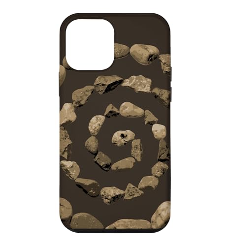 Grunge Stone Spiral 90s Vintage Nature Goblincore Geology �X�}�z�P�[�X iPhone 12 mini �p