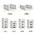 Proarea Stackable Plastic Storage Basket Closet Organizer Bin Foldable Clothes Organizer Storage Drawer Shelf Container for Living Room Bathroom Kitchen Office