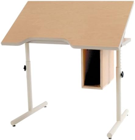 Knob-Adjusted Wheelchair Accessible School Desk - Tilt Adjustment Desktop