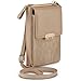 ONEFLOW Bliss Purse für Samsung Galaxy S25 FE Handytasche zum Umhängen Damen mit Portemonnaie, Handy Umhängetasche mit Geldbörse und Handyfach, Kleine Handtasche, Cream Beige