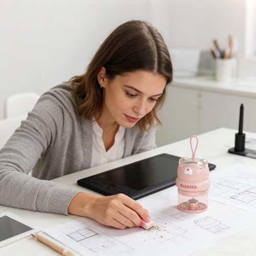 Aspiradora de mesa mini para eliminar suciedad de teclados 4