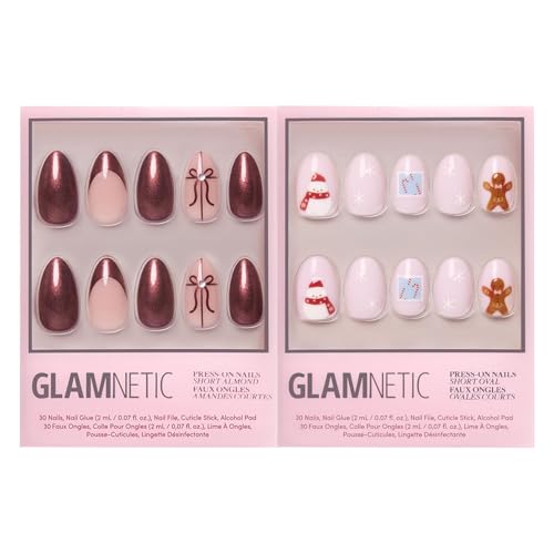 Glamnetic Press-On Nails Bundle - She's A Gift & Cocoa
