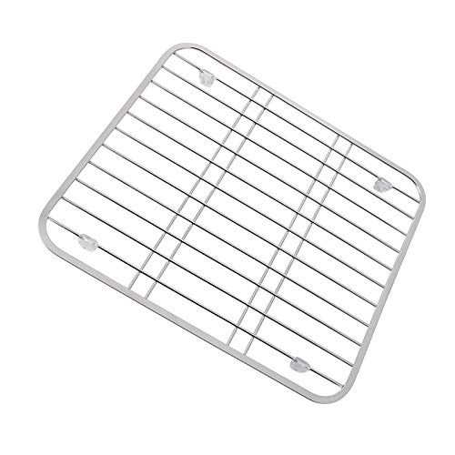 Scolapiatti per lavello in acciaio inox, multifunzione, per cucina e frutta, griglia di protezione per lavello da cucina