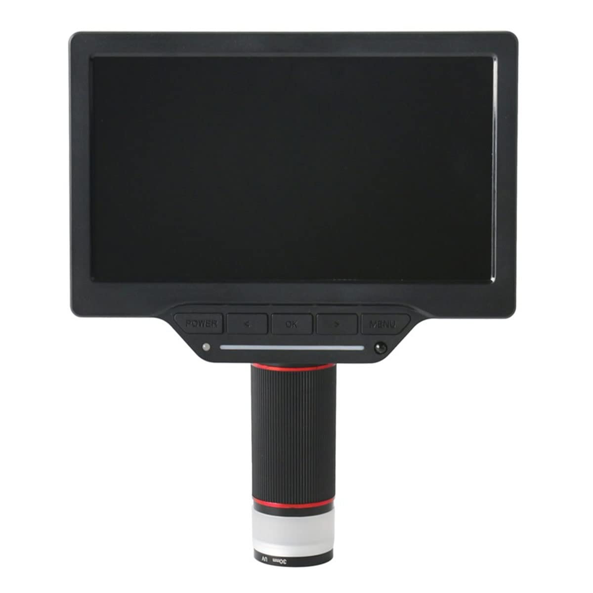 Microscope 16MP 1080P Digital Industry Microscope Camera, 208X Zoom 7 Inch Magnifier Metal Stand(C)