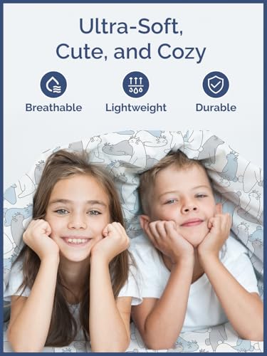 Image of Kids Queen Funny Creatures Bed Sheets - 4 Piece Funny Creatures Sheet Set