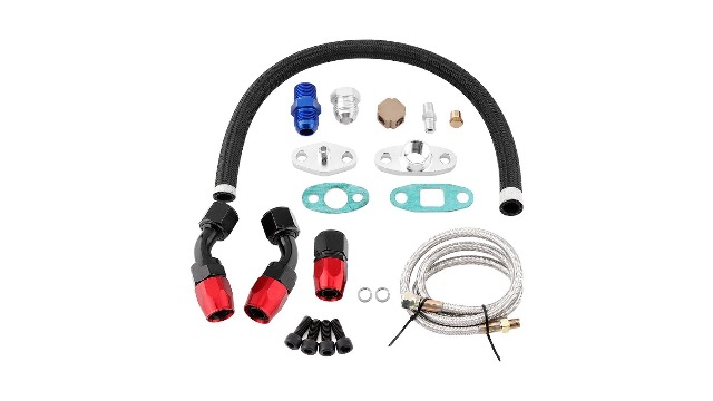 Kit Vidange Huile Turbo - Raccords AN10 Pour Turbocompresseurs T3 T4 GT35