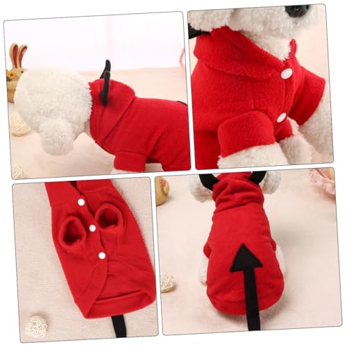 Disfraz de demonio para perro pequeño talla S miniatura 4