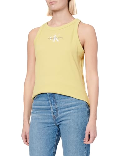 Calvin Klein Damen Tank Top, Grün (Muted Lime), XS 1
