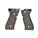 Hogue 92137-BLKGRY Beretta 92 Grips, Piranha G-10 G-Mascus black/Gray