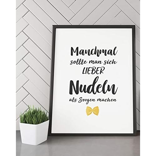 Ritter Mediendesign Bild Fine Art Kunstdruck Poster Druck Deko Geschenkidee Nudeln kochen (Din A4)
