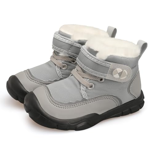 Centipede Demon Toddler Boots Boys Girls Winter Boots Waterproof Fleece Kids Snow Boots Faux Fur Booties Warm Walking Shoes for Indoor Outdoor 7 Toddler
