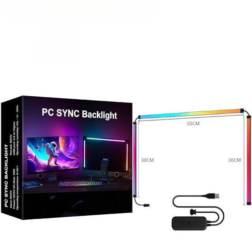 Image of BNF RGB LED Light Bar Decoration Dynamic TV Backlight for Bedroom Office 27inch|Home & Garden | Lamps, Lighting & Ceiling Fans | Lighting Parts & Accessories|1 LED Light Strip