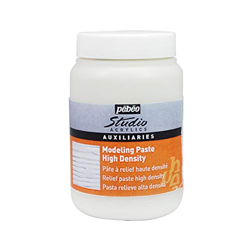Pébéo Modelling Paste Studio Acrylics - High Density Paste for Texture and Thickness - White Acrylic Auxiliary 250 ml