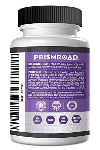 image for Prism Road Turmeric Curcumin Supplement with Bioperine Organic Turmeri