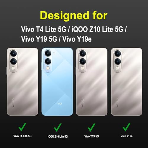 Image of Zapcase Back Case Cover for Vivo T4 Lite 5G | Compatible for Vivo T4 Lite 5G Back Cover | Liquid Silicon Magic Case with Camera Protection| Black