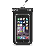 Waterproof Case,by Ailun,Universal Snowproof,Dirtproof Bag,for Smartphones under 6 inch Diagonal Size,Outdoor Activities,Cellphone Touch Responsive Front,Secure Lock Seal,Water&Dirt Proof[Black]