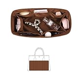 KINGS IN BAG Gartenparty 30 Einsätze, Taschen-Organizer, kompatibel mit Hermes Gartenparty-Tragetasche, Seidenstoff, Tasche in Bag für Luxus-Taschen mit mehreren Taschen zur Aufbewahrung (Gold, GP30)