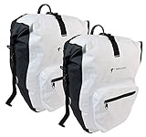 Red Loon 2X Fahrradtasche Plus Packtasche weiß Gepäckträgertasche Gepäcktasche