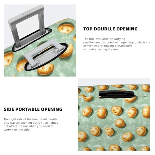 Luggage Cover Protector - Potato Print Suitcase Covers for Luggage Fit 22-24 Inch Suitcase4