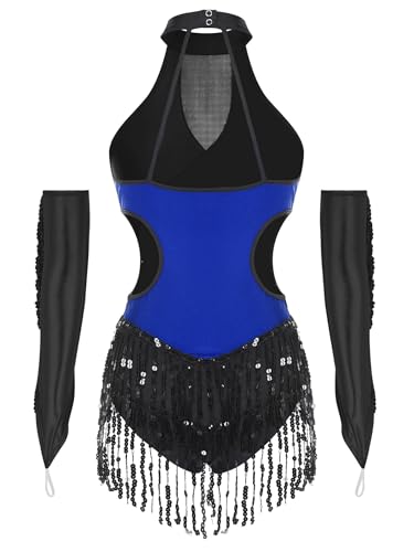Robe de danse latine franges et sequins pour sublimer vos mouvements de danse - 2