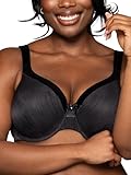 Vanity Fair Women's Illumination Full Figure Zoned-In Support Bra 76338, Midnight Black, 44D