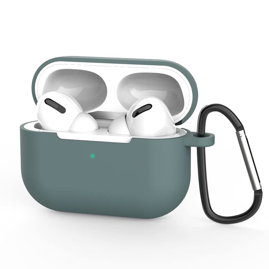 AirPodspro2本体のみ　ホワイト キーチェーン付き リボン Airpods 4ケース キーチェーン付 AirpodsPro2/Pro1 Airpo