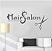 Adesivi murali decorazioni per la casa Forbici da parrucchiere Portacandele da muro Parrucchieri Adesivi per parrucchieri 42X88Cm