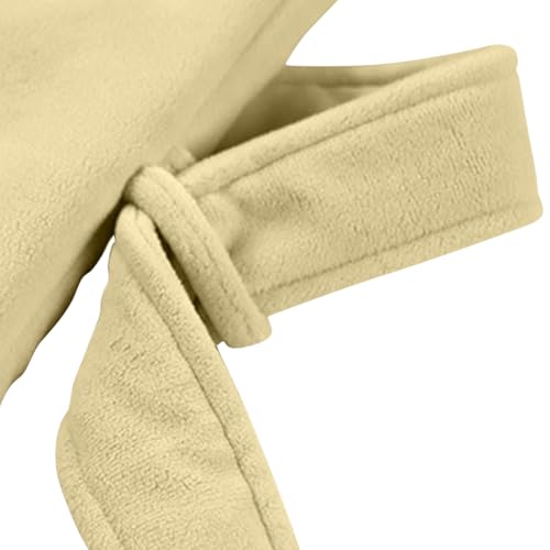 Mens Plush Fluffy Shawl Collar Bathrobe Plus Size Cozy Warm Thick Fleece Spa Robe Sherpa Long Sleepwear4