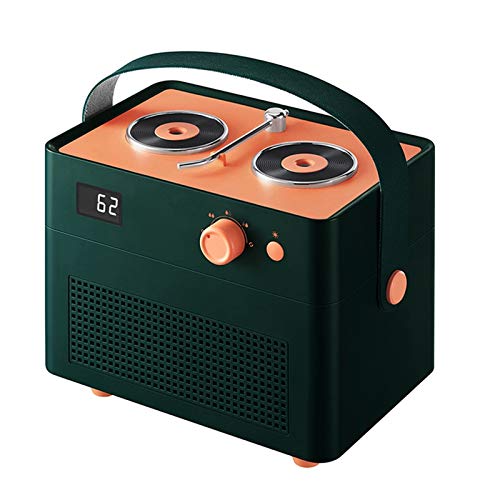 Home Luftbefeuchter Retro Plattenspieler Luftbefeuchter Doppeldüse Cooler Nebel Starker Nebel Ultraschall USB Luftbefeuchter Grün