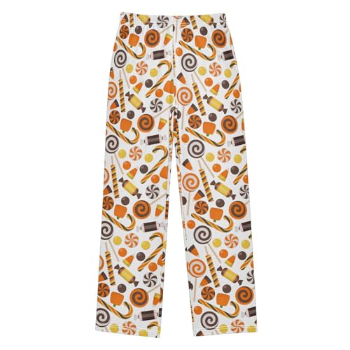 ZZXXB Halloween Candy Cane Boys Long Pants Soft Trousers