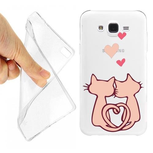Custodia Cover Case Gatti Innamorati Love per