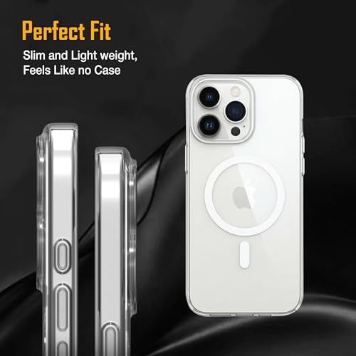 Image of Zapcase Back Case for iPhone 16 Pro Max | Slim Lifetime Anti-Yellow Crystal-Clear Cover with Elevated Camera Protection & MagSafe Compatibility | Premium German Polycarbonate | Shockproof | Clear