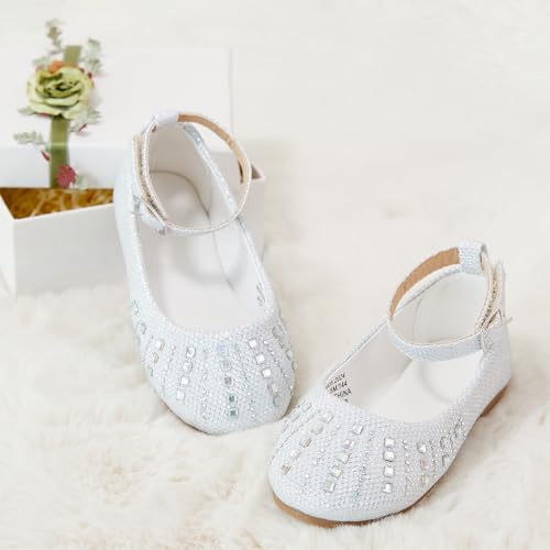 Image of GINFIVE Toddler Girls Dress Shoes Little Girls Mary Janes Ballerina Flats Shoes Toddler