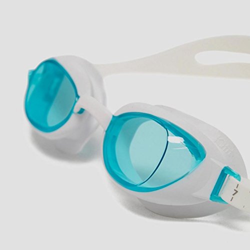 Speedo Adult Aqaupure Goggle - White/Blue #TOP3